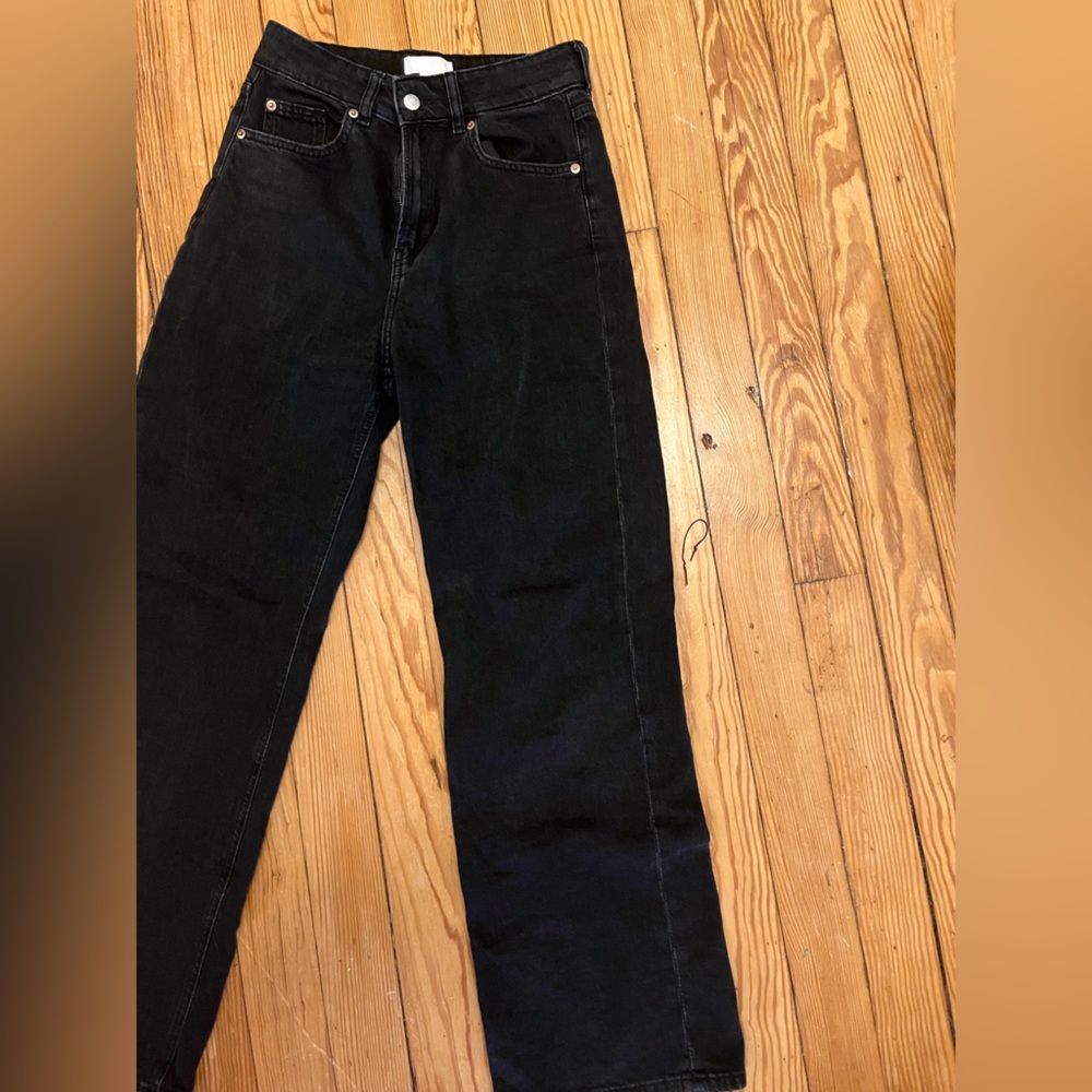 H&M High Rise Black Jeans